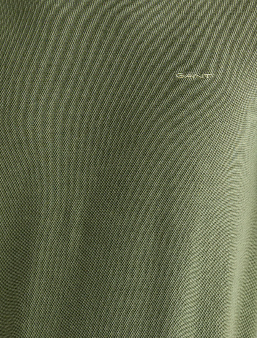 GANT Erkek Yeşil Slim Fit Bisiklet Yaka T-shirt GANT Erkek Yeşil Slim Fit Bisiklet Yaka T-shirt