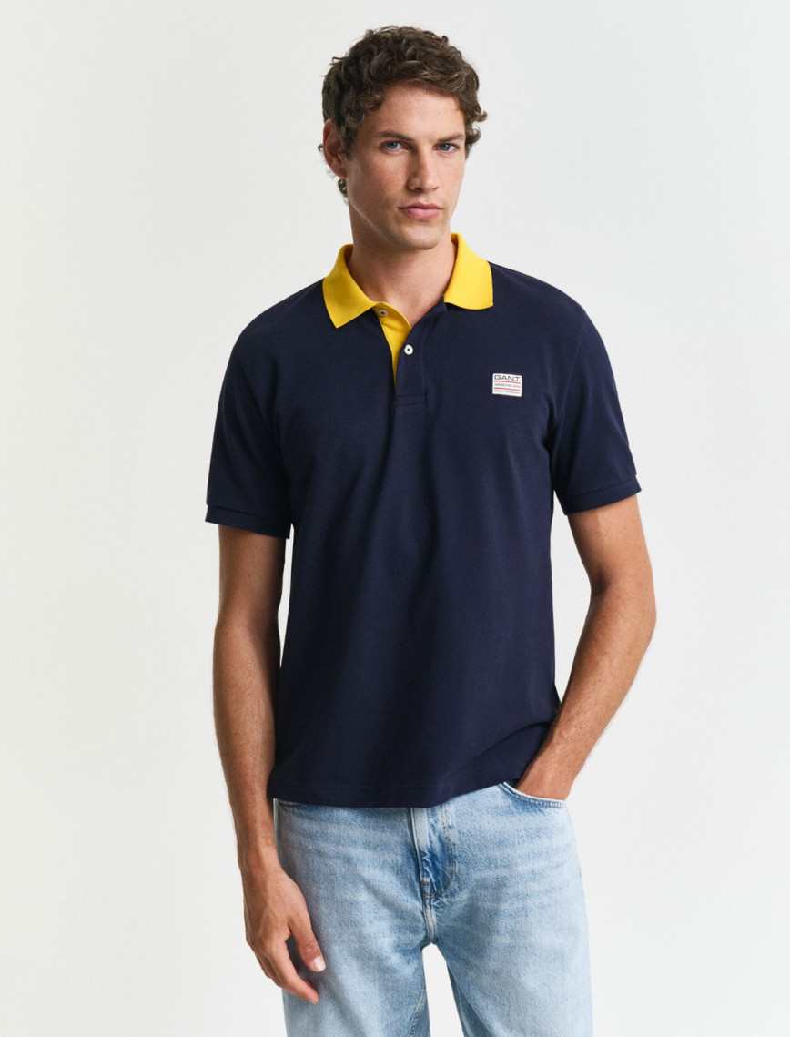 GANT Erkek Lacivert Regular Fit Polo GANT Erkek Lacivert Regular Fit Polo