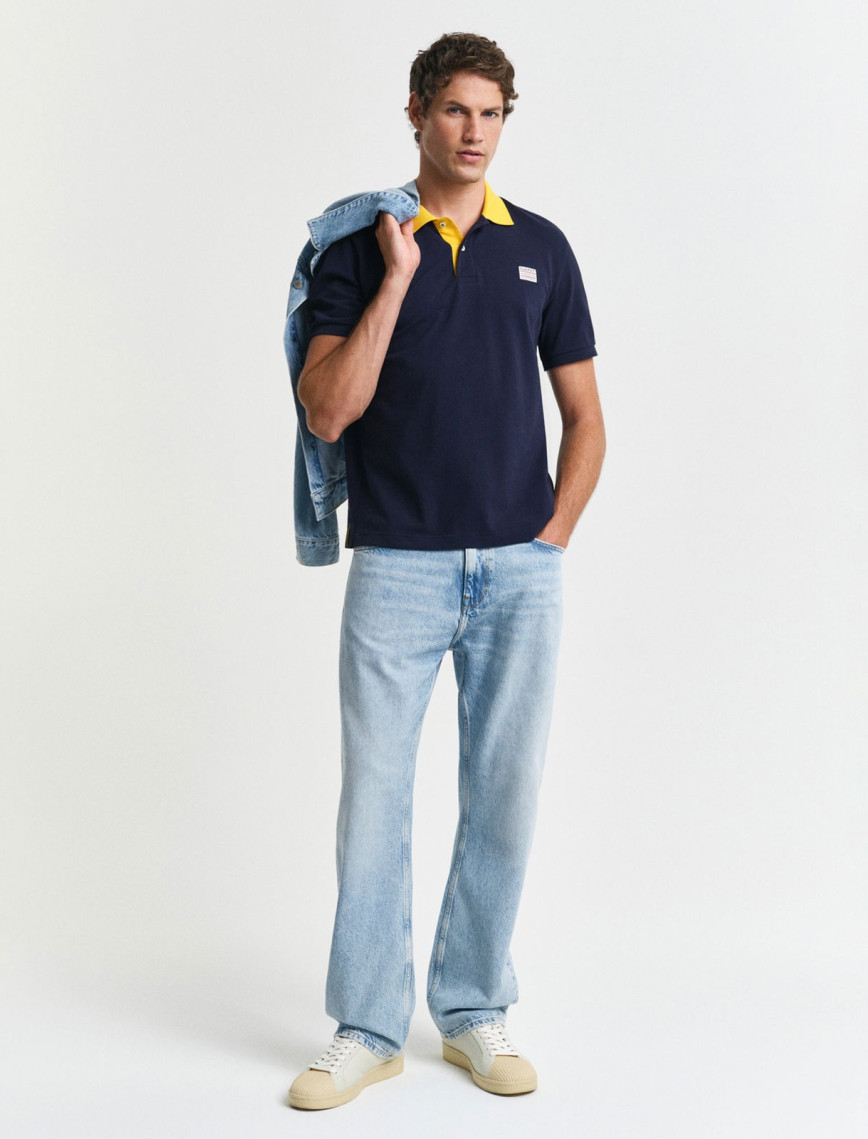 GANT Erkek Lacivert Regular Fit Polo GANT Erkek Lacivert Regular Fit Polo