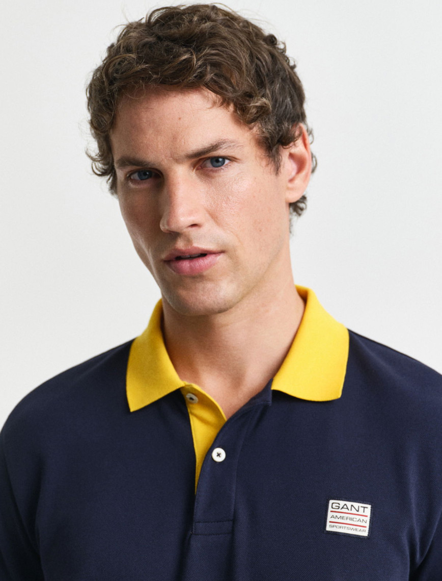 GANT Erkek Lacivert Regular Fit Polo GANT Erkek Lacivert Regular Fit Polo