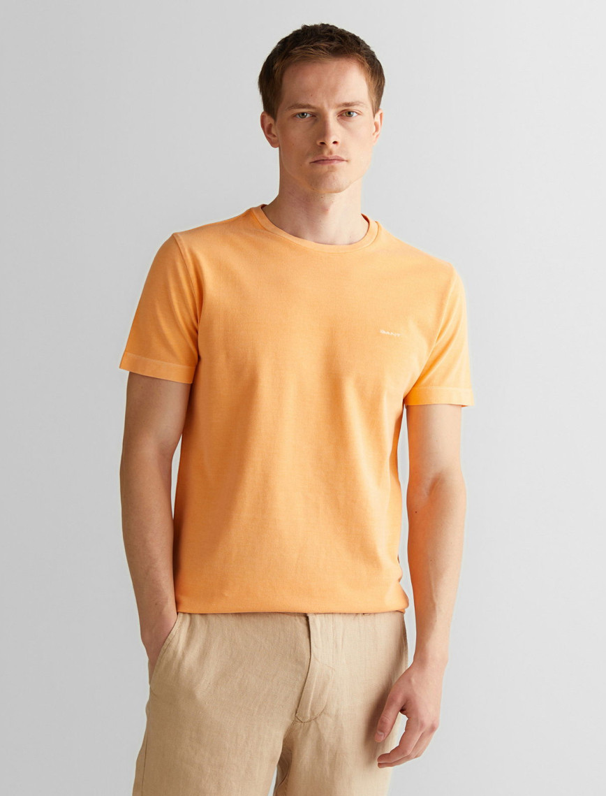 GANT Erkek Yeşil Slim Fit Bisiklet Yaka T-shirt GANT Erkek Yeşil Slim Fit Bisiklet Yaka T-shirt