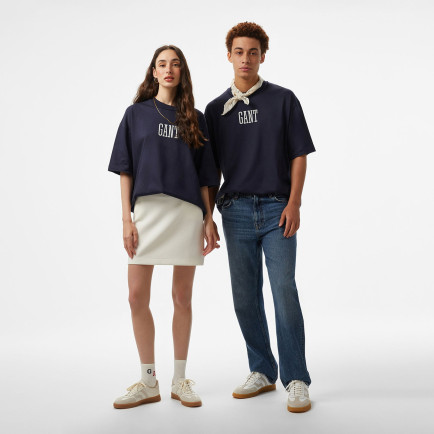 Hoss X Gant New Generation Unisex Lacivert T-Shirt Hoss X Gant New Generation Unisex Lacivert T-Shirt