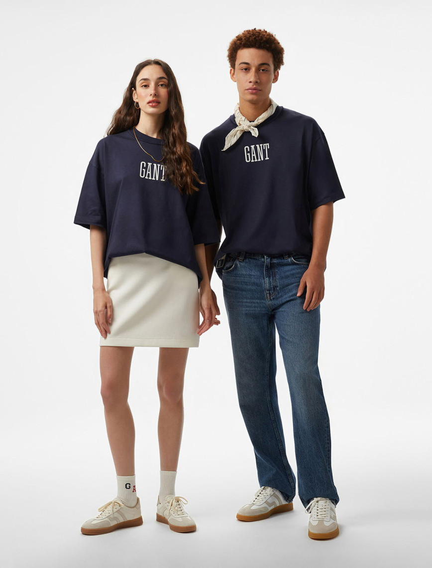 Hoss X Gant New Generation Unisex Lacivert T-Shirt Hoss X Gant New Generation Unisex Lacivert T-Shirt