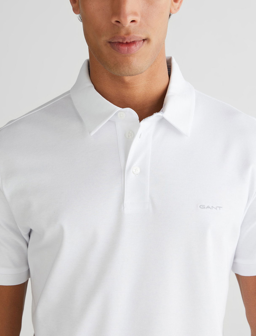 GANT Erkek Beyaz Slim Fit Polo GANT Erkek Beyaz Slim Fit Polo
