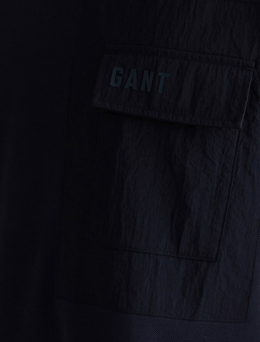 GANT Erkek Lacivert Relaxed Fit Bisiklet Yaka Logolu T-Shirt GANT Erkek Lacivert Relaxed Fit Bisiklet Yaka Logolu T-Shirt