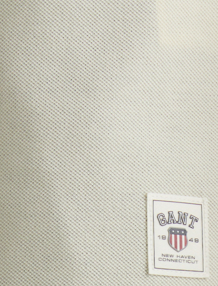 GANT Erkek Krem Relaxed Fit Bisiklet Yaka Logolu T-Shirt GANT Erkek Krem Relaxed Fit Bisiklet Yaka Logolu T-Shirt