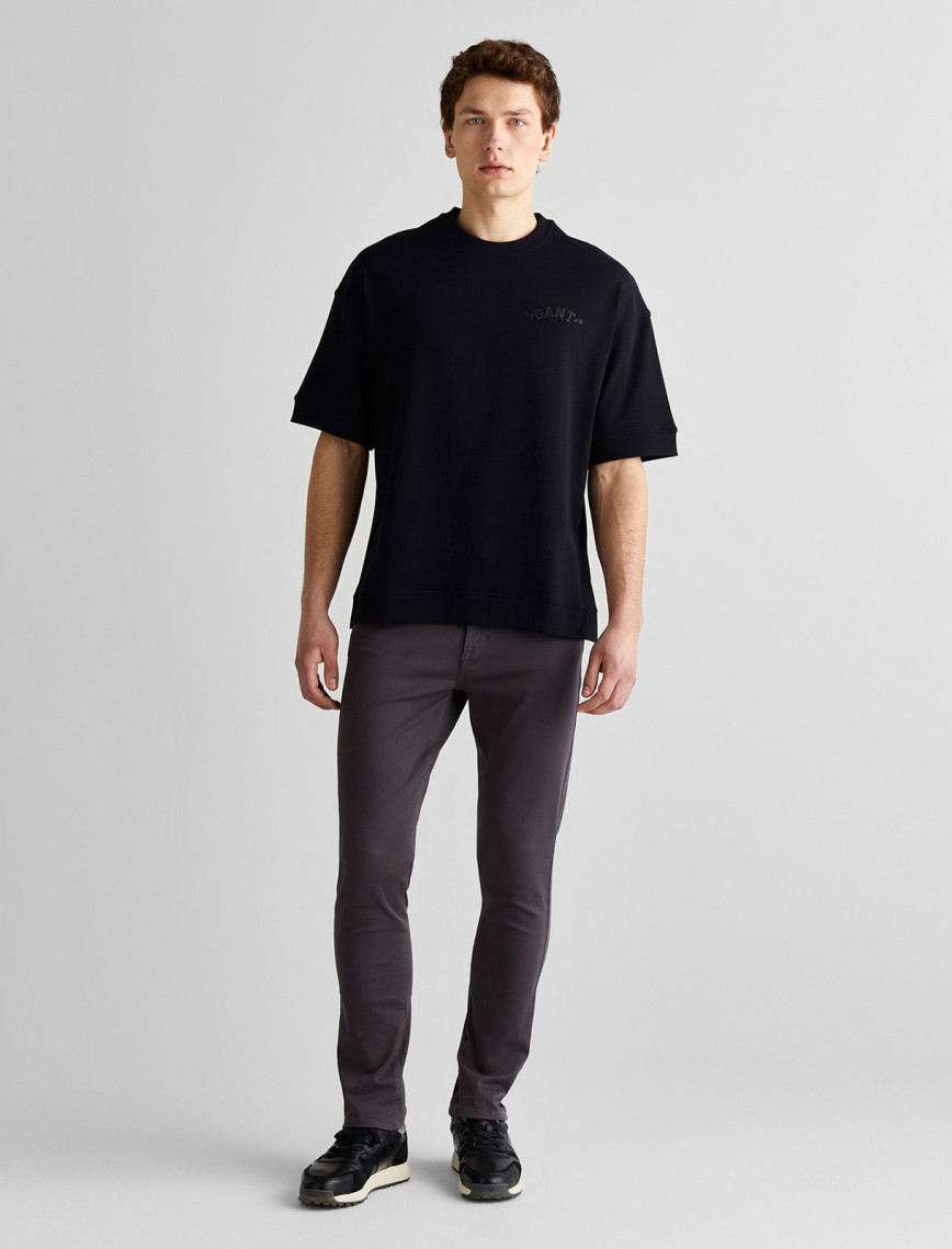 GANT Erkek Siyah Orijinal Fit Bisiklet Yaka Logolu T-Shirt GANT Erkek Siyah Orijinal Fit Bisiklet Yaka Logolu T-Shirt