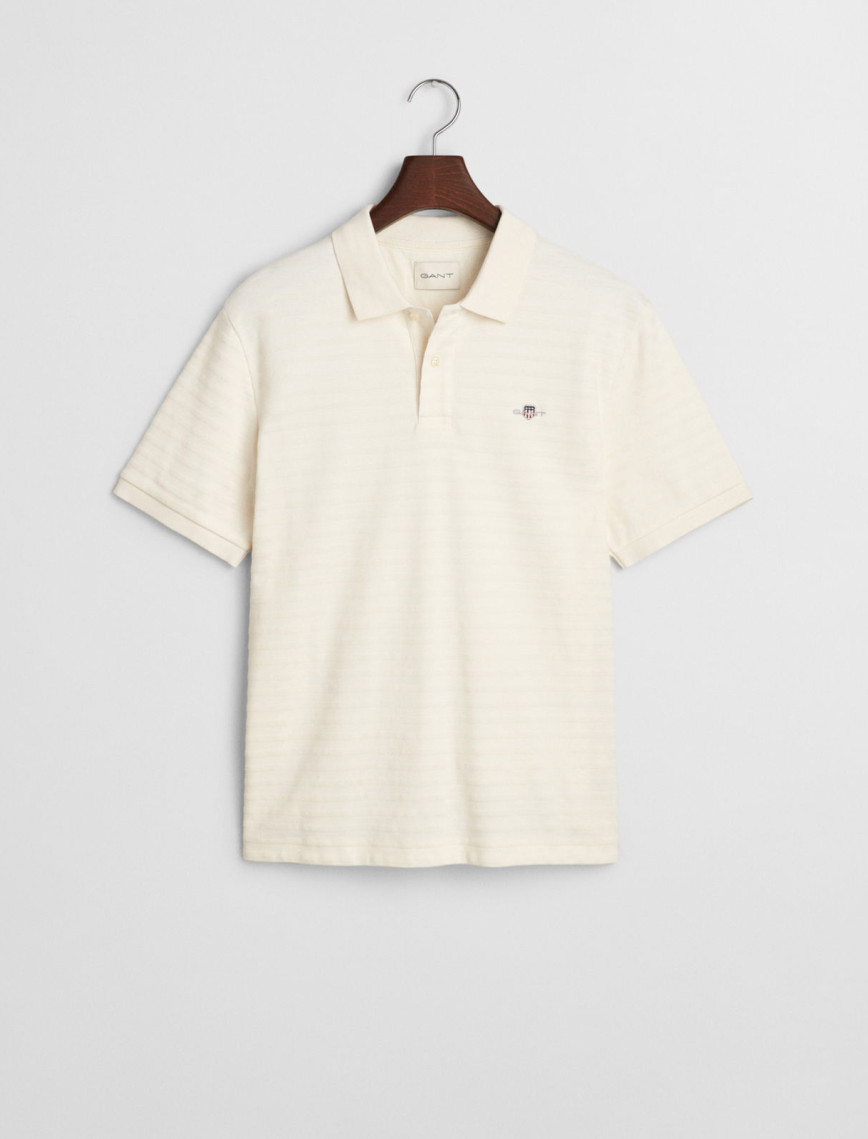 GANT Erkek Krem Regular Fit Polo GANT Erkek Krem Regular Fit Polo