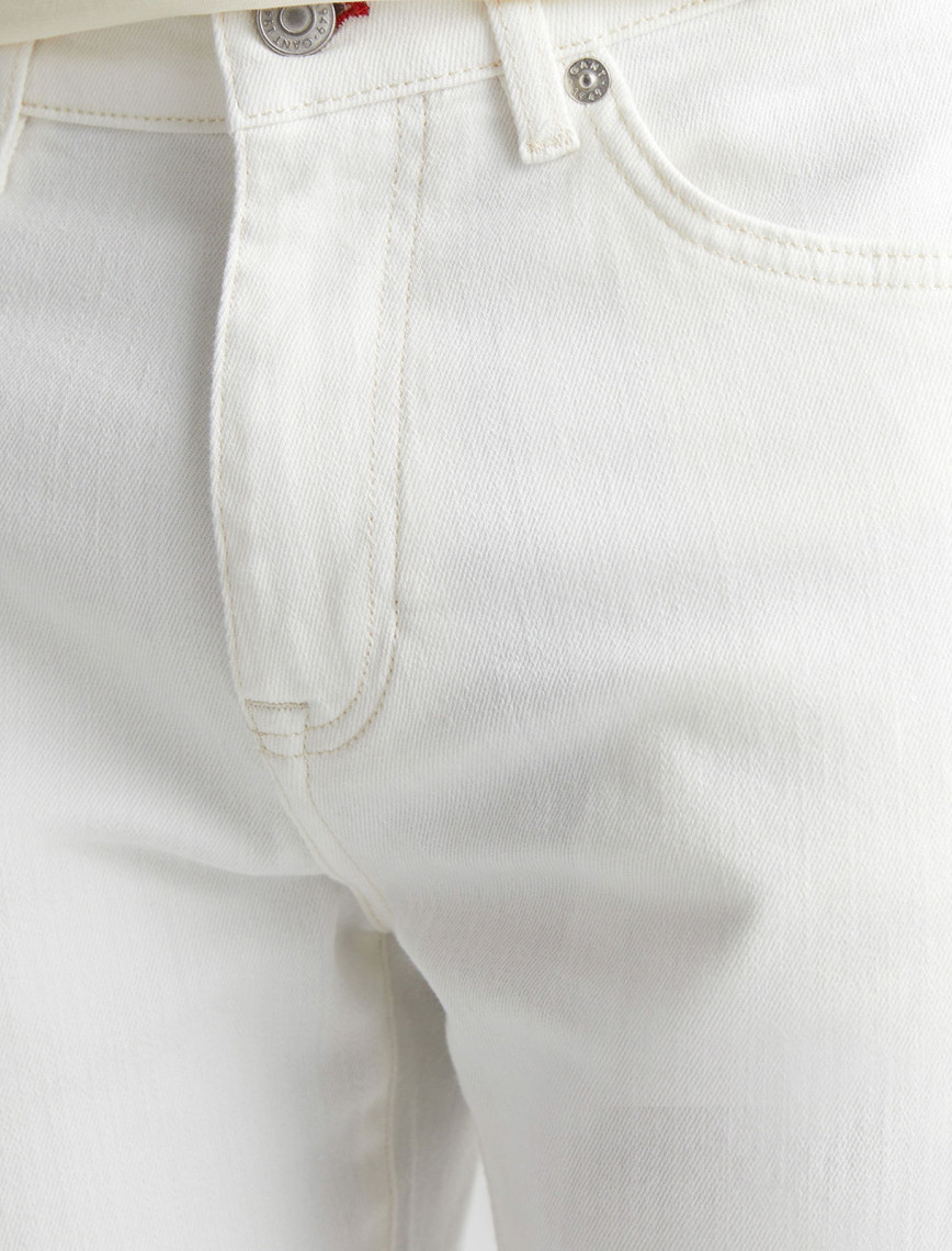 GANT Erkek Krem Regular Fit Pantolon GANT Erkek Krem Regular Fit Pantolon