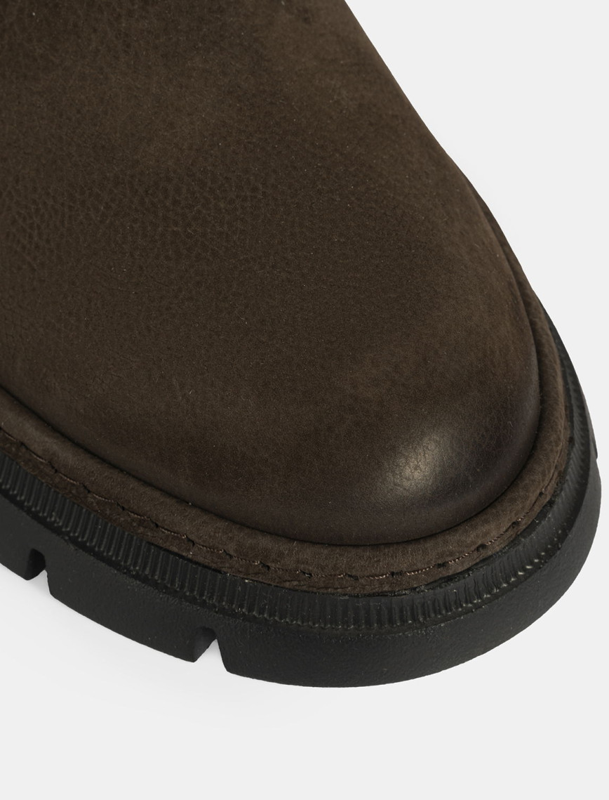 Erkek Kahve Bağcıklı Nubuk Deri Ayakkabı Erkek Kahve Bağcıklı Nubuk Deri Ayakkabı