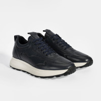 Erkek Lacivert Bağcıklı Deri Spor Ayakkabı Erkek Lacivert Bağcıklı Deri Spor Ayakkabı