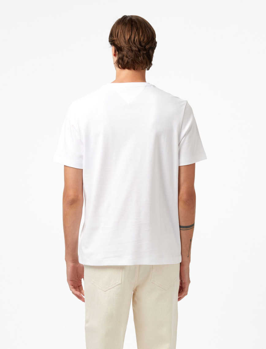 Tommy Hilfiger Light Interlock Erkek Beyaz T-Shirt Tommy Hilfiger Light Interlock Erkek Beyaz T-Shirt