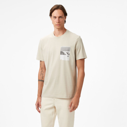 Boss Container Erkek Açık Bej T-Shirt Boss Container Erkek Açık Bej T-Shirt