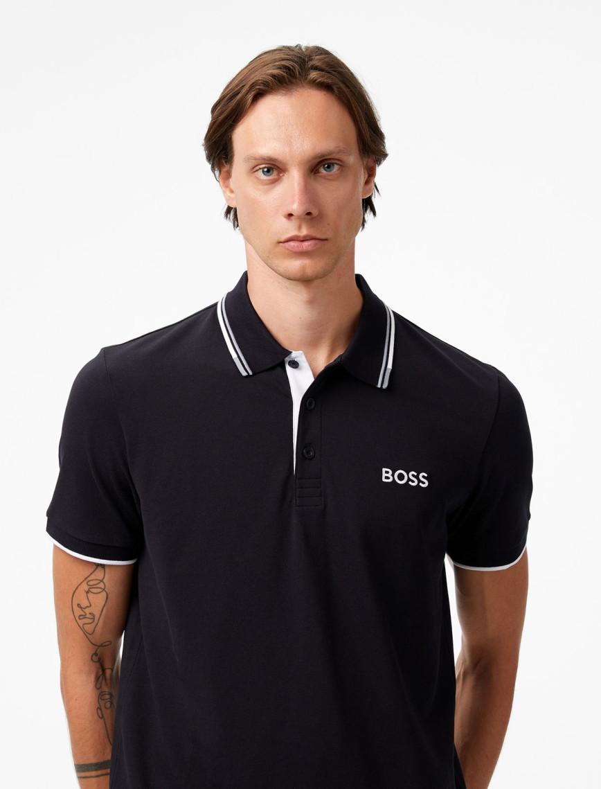 Boss Paddy Pro Erkek Koyu Mavi Polo Boss Paddy Pro Erkek Koyu Mavi Polo