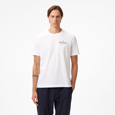 Tommy Hilfiger Stack Erkek Beyaz T-Shirt Tommy Hilfiger Stack Erkek Beyaz T-Shirt