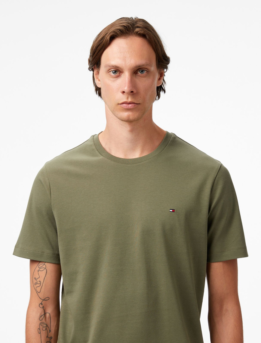 Tommy Hilfiger Light Interlock Erkek Yeşil T-Shirt Tommy Hilfiger Light Interlock Erkek Yeşil T-Shirt