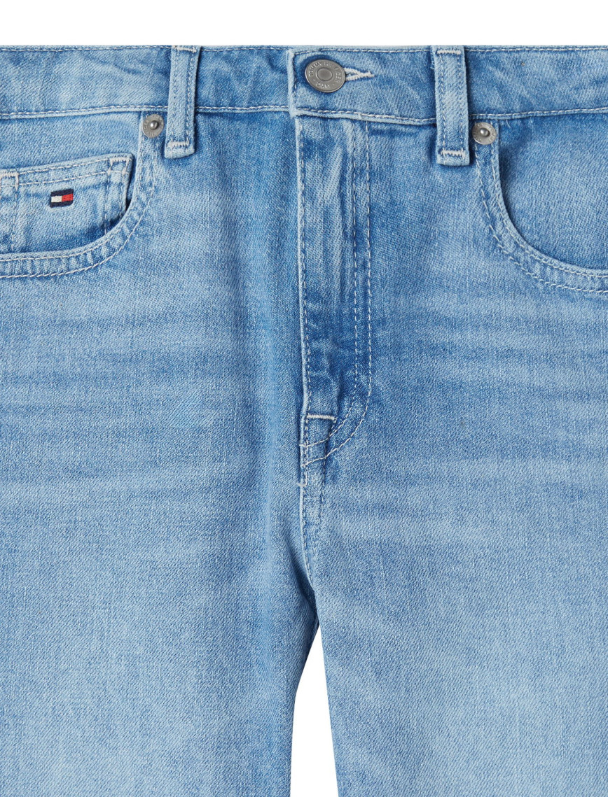 Tommy Hilfiger Light Wash Denim Çocuk Mavi Jean Tommy Hilfiger Light Wash Denim Çocuk Mavi Jean