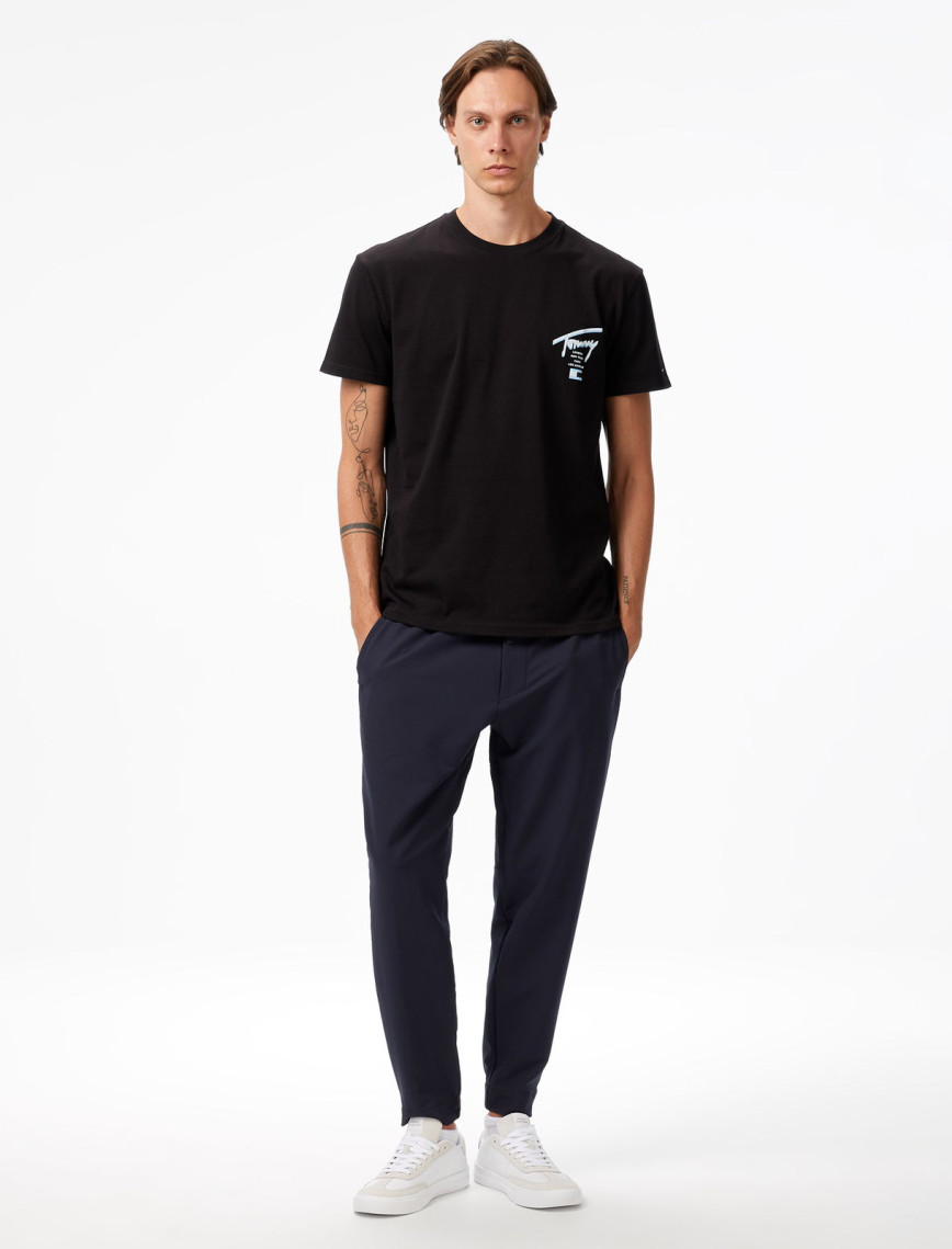 Tommy Hilfiger Signature City Erkek Siyah T-Shirt Tommy Hilfiger Signature City Erkek Siyah T-Shirt