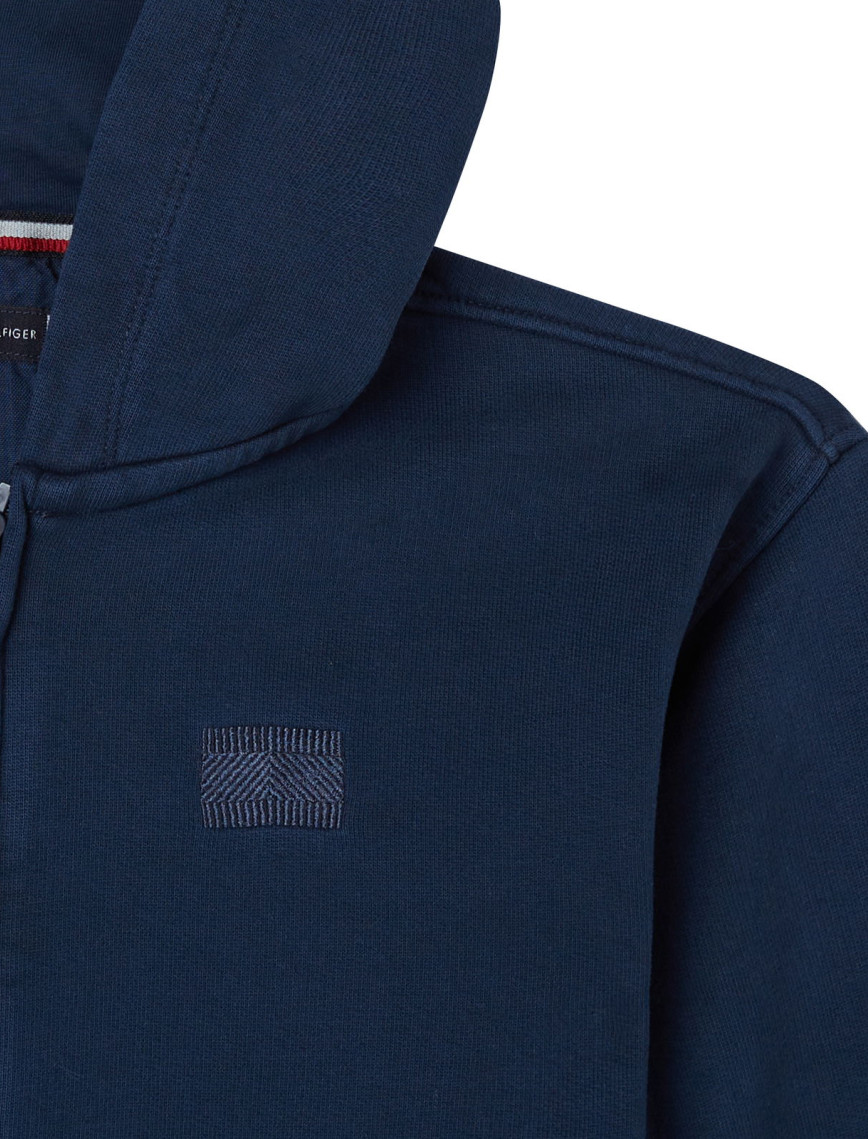 Tommy Hilfiger Tonal Flag Zip Çocuk Mavi Sweatshirt Tommy Hilfiger Tonal Flag Zip Çocuk Mavi Sweatshirt