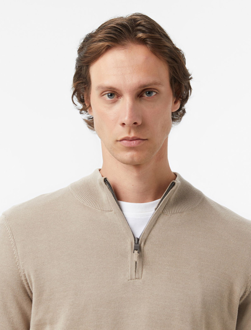 Nautica Erkek Bej Classic Fit Kazak Nautica Erkek Bej Classic Fit Kazak