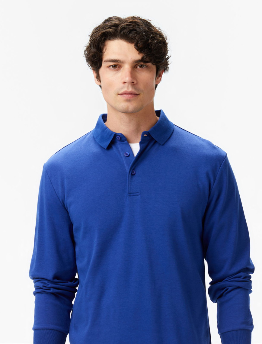 Nautica Erkek Mavi Classic Fit Uzun Kollu Polo Yaka T-Shirt Nautica Erkek Mavi Classic Fit Uzun Kollu Polo Yaka T-Shirt