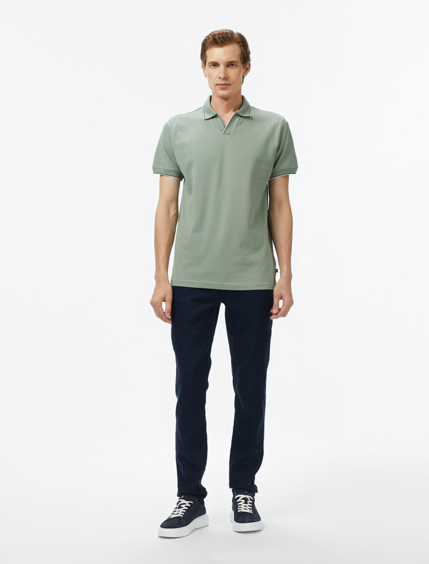 Nautica Erkek Yeşil Classic Fit Polo Yaka T-Shirt Nautica Erkek Yeşil Classic Fit Polo Yaka T-Shirt