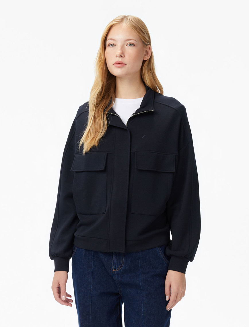 Nautica Kadın Siyah Oversize Sweatshirt Nautica Kadın Siyah Oversize Sweatshirt