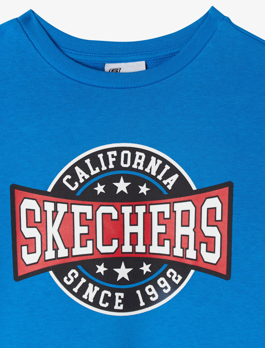 Skechers Crewneck Çocuk Mavi Sweatshirt Skechers Crewneck Çocuk Mavi Sweatshirt