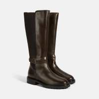 Kadın Kahve Metal Toka Detaylı Deri Çizme Kadın Kahve Metal Toka Detaylı Deri Çizme