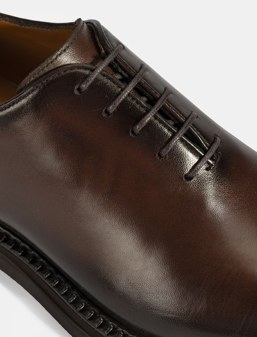 Erkek Kahve Bağcıklı Deri Klasik Ayakkabı Erkek Kahve Bağcıklı Deri Klasik Ayakkabı