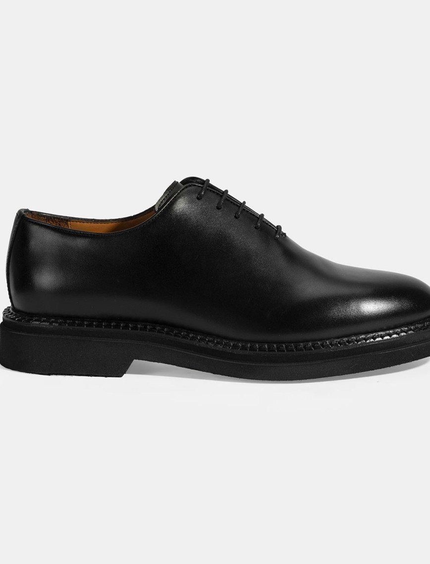 Erkek Siyah Bağcıklı Deri Klasik Ayakkabı Erkek Siyah Bağcıklı Deri Klasik Ayakkabı