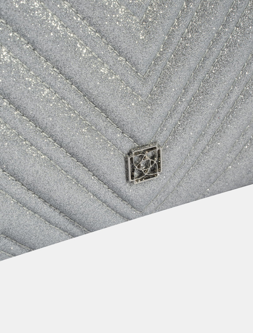 Kadın Gümüş Omuz Askılı Portföy Çanta Kadın Gümüş Omuz Askılı Portföy Çanta