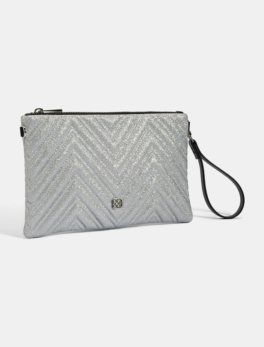 Kadın Gümüş Omuz Askılı Portföy Çanta Kadın Gümüş Omuz Askılı Portföy Çanta