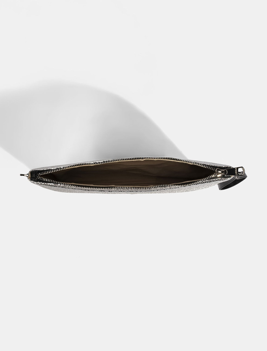 Kadın Gümüş Omuz Askılı Portföy Çanta Kadın Gümüş Omuz Askılı Portföy Çanta