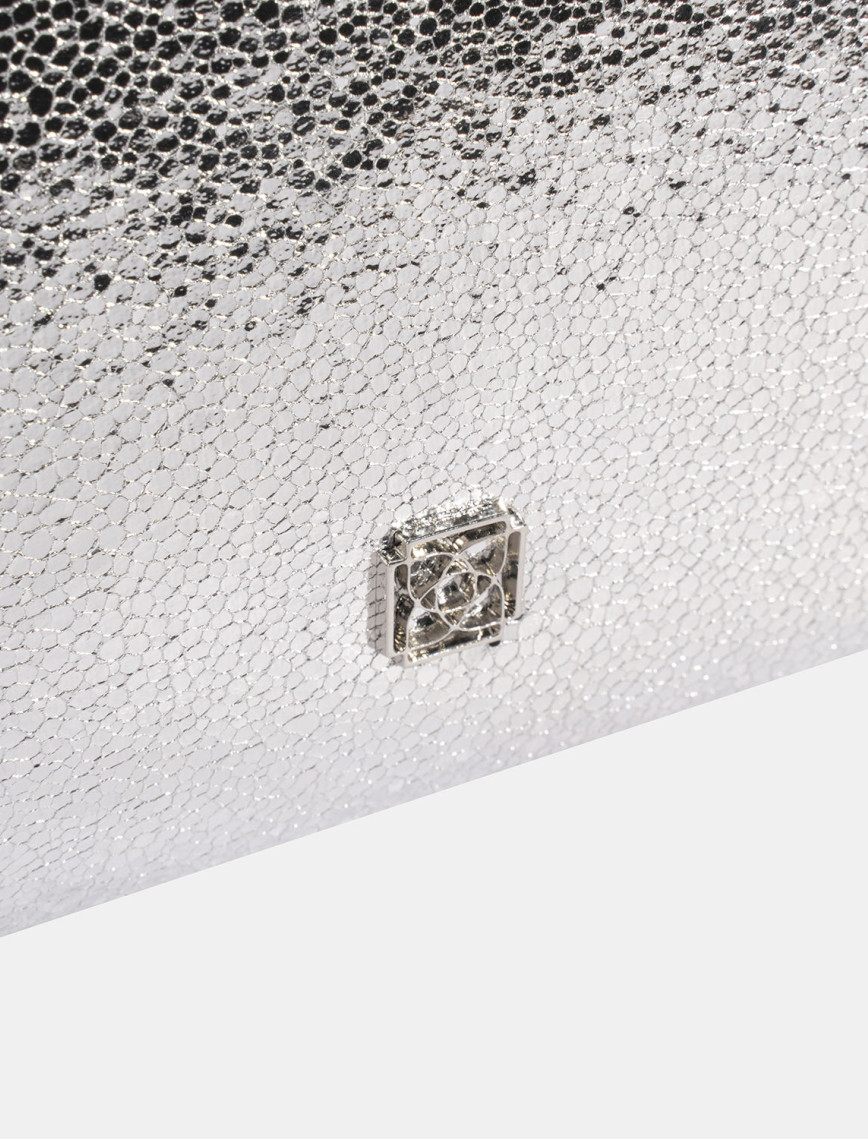 Kadın Gümüş Omuz Askılı Portföy Çanta Kadın Gümüş Omuz Askılı Portföy Çanta