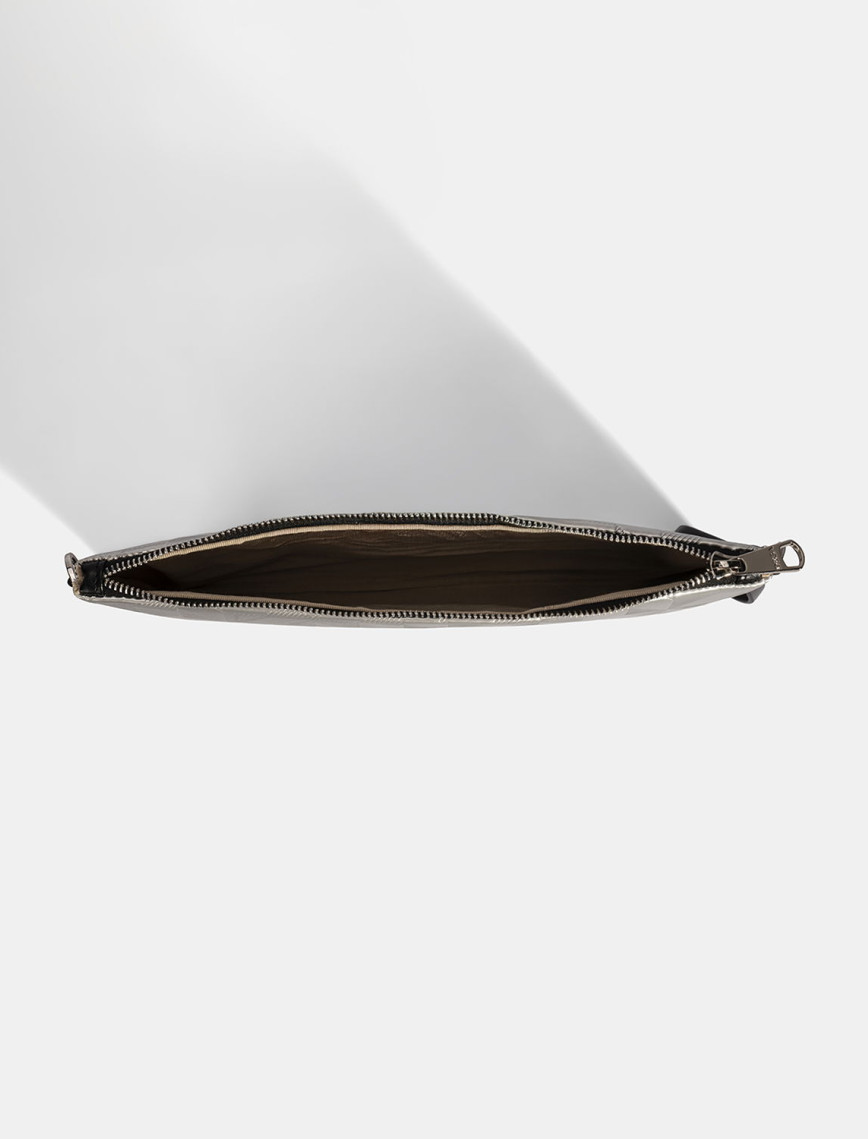 Kadın Gümüş Omuz Askılı Portföy Çanta Kadın Gümüş Omuz Askılı Portföy Çanta