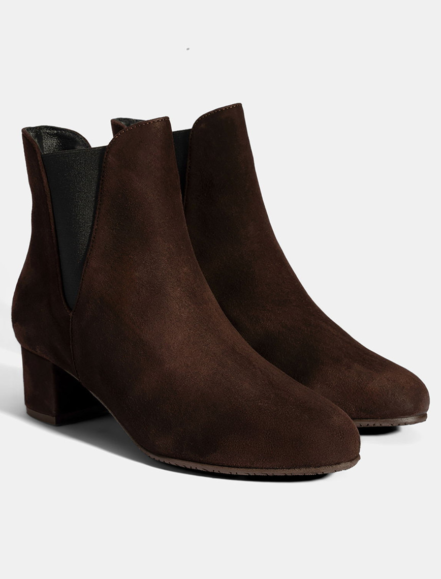 Kadın Siyah DesaComfort Lastikli Süet Chelsea Bot Kadın Siyah DesaComfort Lastikli Süet Chelsea Bot