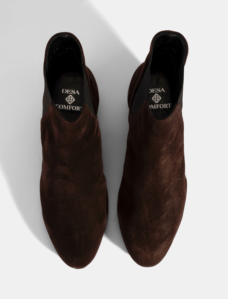 Kadın Kahve DesaComfort Lastikli Süet Chelsea Bot Kadın Kahve DesaComfort Lastikli Süet Chelsea Bot