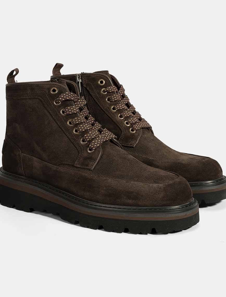 Erkek Kahve Bağcıklı Süet Bot Erkek Kahve Bağcıklı Süet Bot