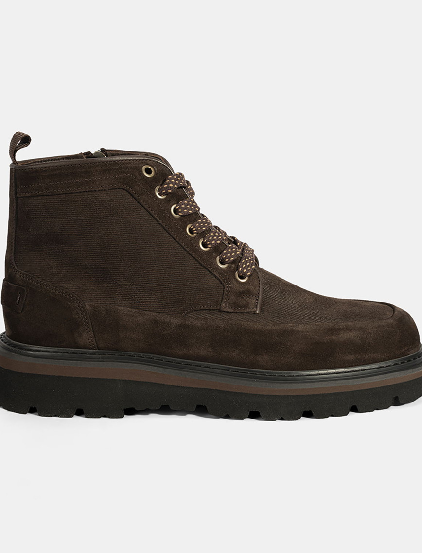 Erkek Kahve Bağcıklı Süet Bot Erkek Kahve Bağcıklı Süet Bot