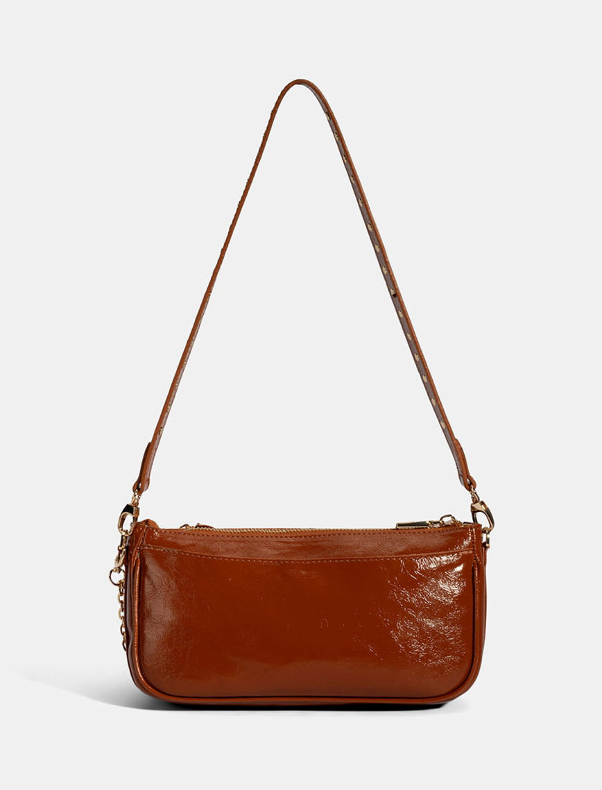 Kadın Taba Yıldız / Kalp Charm Aksesuarlı Omuz Çantası