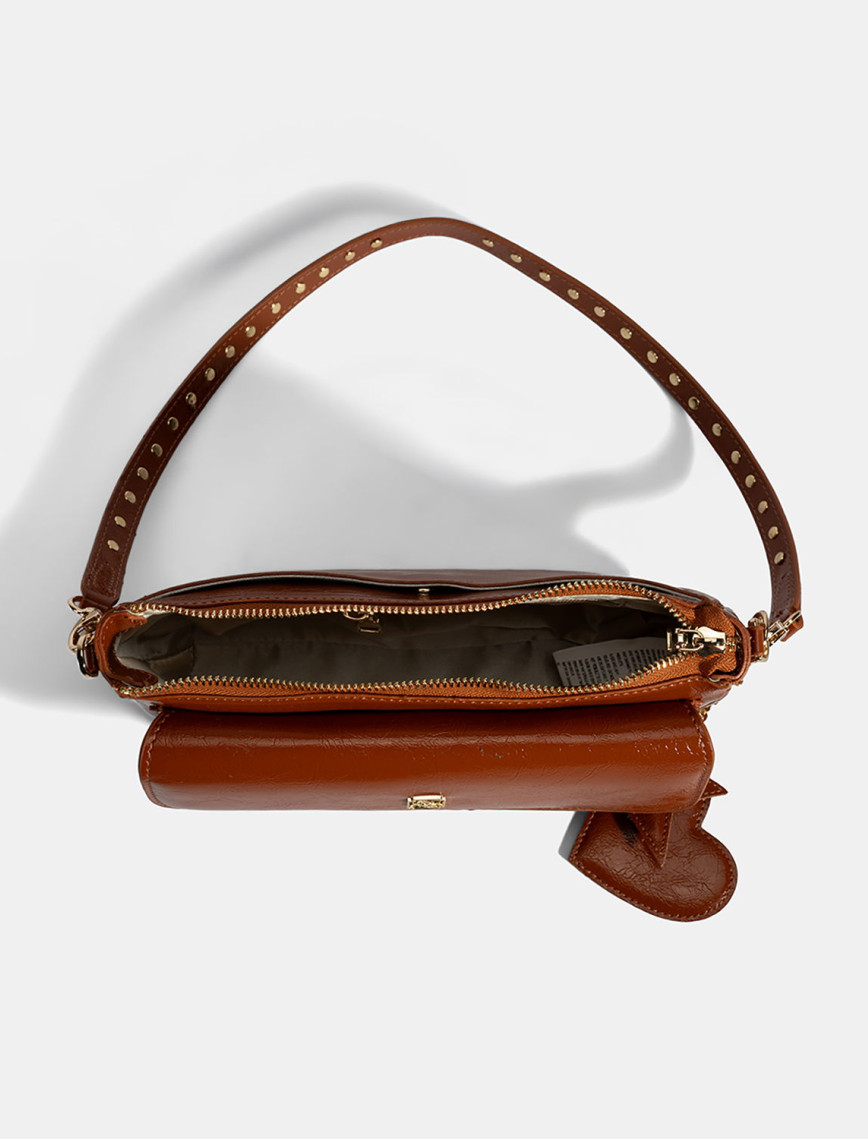 Kadın Taba Yıldız / Kalp Charm Aksesuarlı Omuz Çantası