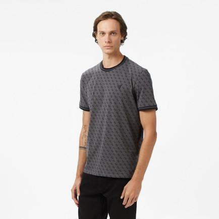 Guess Marshall Mid Organic Stretch Jersey 180 Erkek Siyah T-Shirt Guess Marshall Mid Organic Stretch Jersey 180 Erkek Siyah T-Shirt