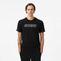 Guess Arlo Mid Organic Stretch Jersey 180 Erkek Siyah T-Shirt Guess Arlo Mid Organic Stretch Jersey 180 Erkek Siyah T-Shirt