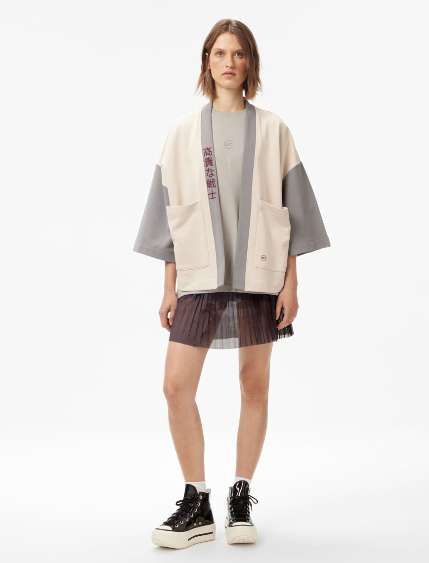 UNITED4 Kadın Bej Kimono