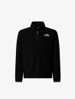 The North Face Teen Glacier 1/4 Zip Pullover Çocuk Siyah Polar Ceket The North Face Teen Glacier 1/4 Zip Pullover Çocuk Siyah Polar Ceket