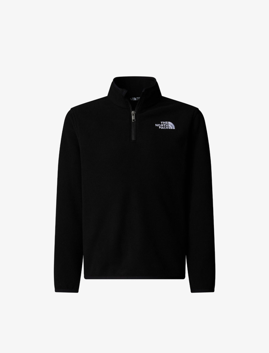 The North Face Teen Glacier 1/4 Zip Pullover Çocuk Siyah Polar Ceket The North Face Teen Glacier 1/4 Zip Pullover Çocuk Siyah Polar Ceket