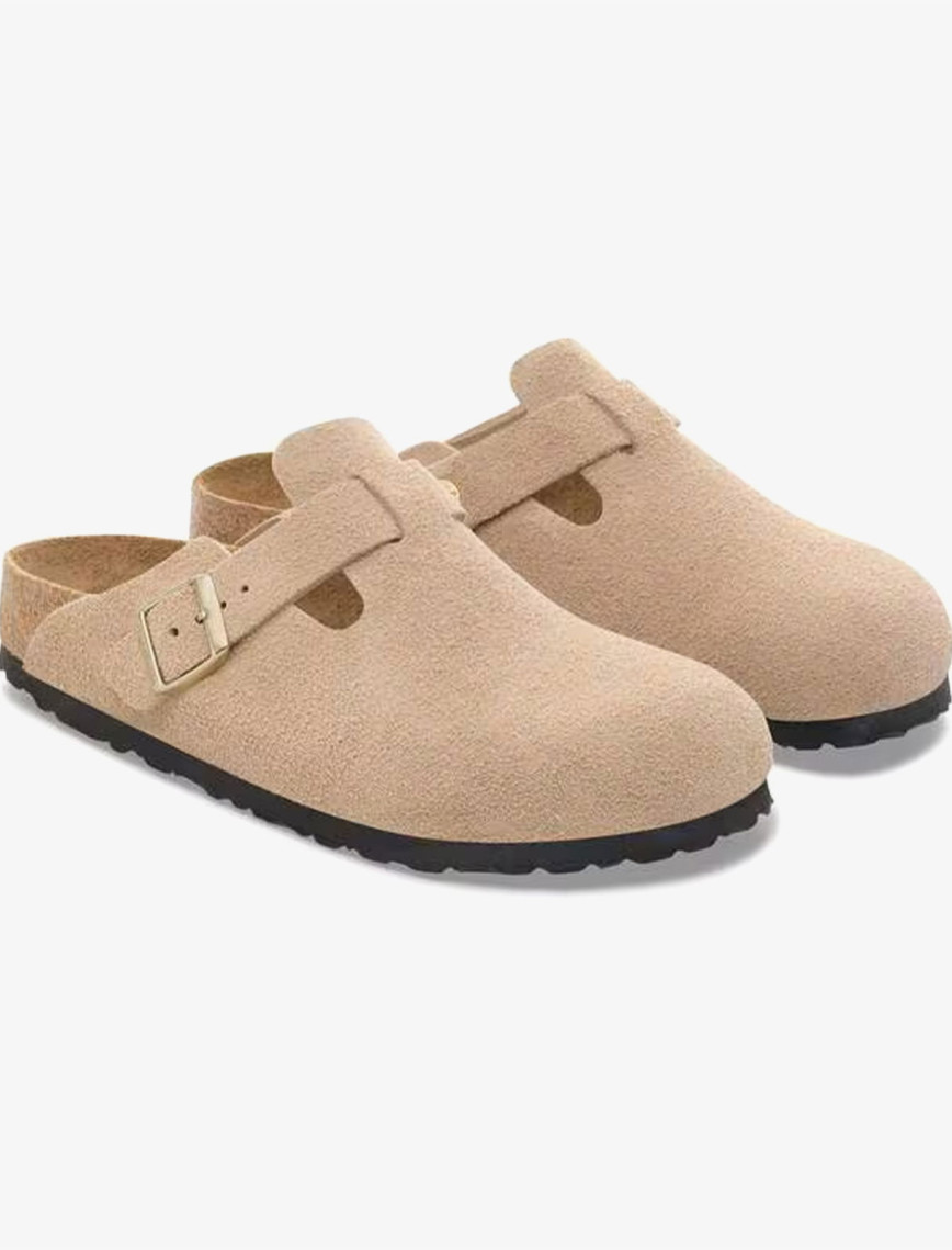 Birkenstock Boston Vl Kadın Bej Terlik