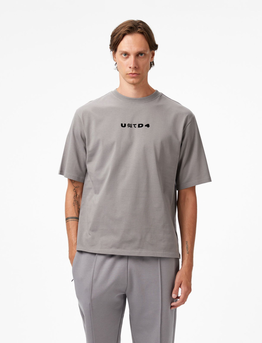 UNITED4 Erkek Gri T-Shirt UNITED4 Erkek Gri T-Shirt