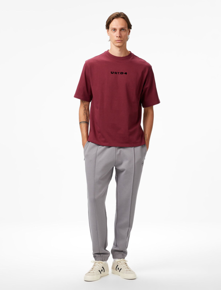 UNITED4 Erkek Bordo T-Shirt UNITED4 Erkek Bordo T-Shirt